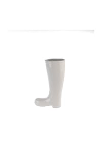 GILDE - Schirmständer "Stiefel" - weiß