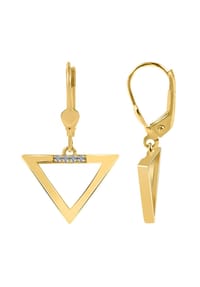 Adelia's - Adelia's Damen Ohrhänger aus poliertem Gold 333 und Zirkonia - gold