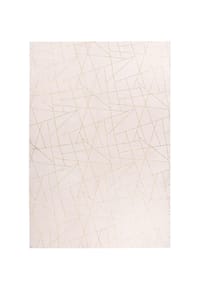 Me Gusta - Wohnzimmer Teppich – Hochflorteppich Bijou 125 in creme - gold – Modern - creme - gold