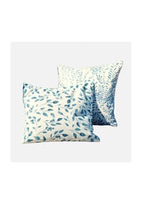 LOBERON - Kissenhülle 2er Set Ocevara blau/creme - blau/creme