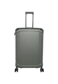 travelite MILLENIUM - 4-Doppelrollen-Trolley, Hartschale, Kreuzspanngurt - 056 SILBER