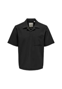 ONLY & SONS - T-Shirt Pli Kurzarmshirt - schwarz