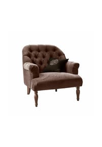 LOBERON - Sessel Shambrook dunkelbraun - dunkelbraun