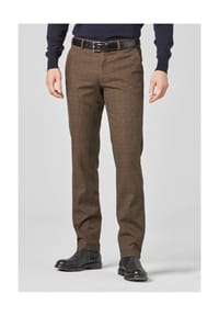 MEYER - Chinohose Rio 2-7683 Französische Seitentaschen - Dunkelbraun