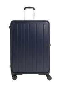 GLOBETROTTER - HEDER 4-Doppelrollen-Trolley, Hartschale, Reißverschlussfach - BLACK
