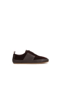 Kazar - Braune Turnschuhe aus Wildleder und Leder - Dunkelbraun