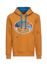 KING KEROSIN - Hoodie mit Front-Print Titties And Beer - petrol