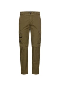 camel active - Zip-Off Cargohose mit Sicherheitstasche - Olivgrün