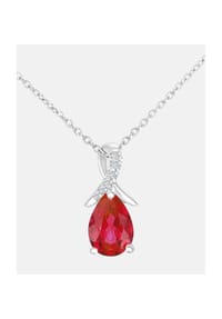 Diamant L'eternel - Kette mit Anhänger, mit 0.87 ct Diamant, 375 Weißgold - white gold