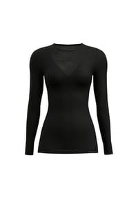 CALIDA - Langarmshirt Natural Comfort, Thermoregulierend, Spitze, für Damen - 996 WS SCHWARZ