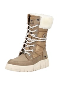 MUSTANG® - Lederimitat/Textil Stiefelette - Sand
