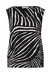Street One - Top, Raffungen, für Damen - 20001 BLACK