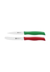 ZWILLING Universalmesser-Set, 2-teilig - TWIN Grip - ROT/GRÜN