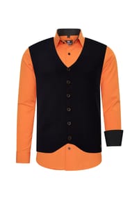 RUSTY NEAL® - Hemd mit Weste - Anthrazit