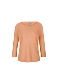 MADELEINE - Kaschmirpullover mit U-Boot-Ausschnitt - dunkeltaupe / melange