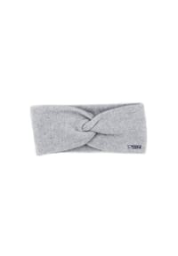 CAPO - Stirnband, Kaschmir Strick, doppelt, mit Knoten - beige