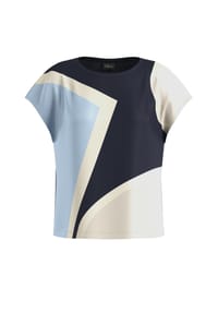 s.Oliver BLACK LABEL - Shirt, überschnittene Schultern, für Damen - 59D2 BLUE