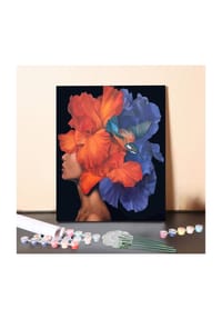 ARTNANAS - ARTNANAS DIY Malen nach Zahlen Set-"Kolibri im Blütenmeer" ohne Rahmen in 40*50CM - 