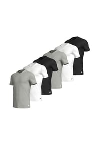 adidas - Unterhemd / Shirt Kurzarm 6er Pack Active Core Cotton - Mehrfarbig