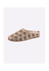 Witt - Pantoffel - camel-kariert