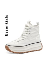 Tamaris - Lederimitat/Textil Sneaker - Weiß