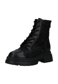 STEVE MADDEN - Leder/Synthetik Stiefelette - Schwarz Kombi