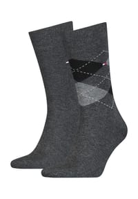 TOMMY HILFIGER - Classic Socken, 2er-Pack, Rippbündchen, für Herren - 043  LIGHT BLUE ME