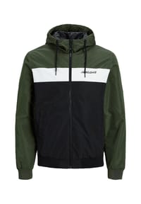 ORIGINALS by JACK & JONES - Softshelljacke, Kapuze, Tunnelzug, für Herren - 176578 FOREST NIG