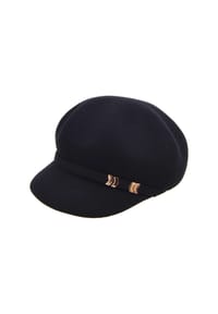 SEEBERGER - Wollmütze, Emblem, für Damen - 10 BLACK