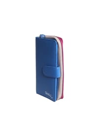 VARGU - Echtleder Geldbörse SABA 1-A - black - blue
