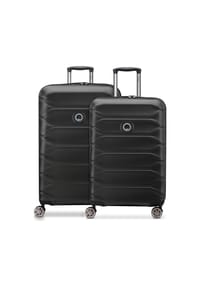 DELSEY PARIS Meteor - Meteor 4 Rollen Kofferset 2-teilig mit Dehnfalte - deep black