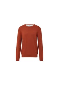 s.Oliver - Strickpullover, Rundhals-Ausschnitt, Logo-Stickerei, für Herren - BLACK/GREY