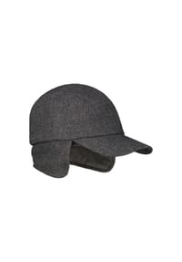 LERROS - Basecap aus Mischgewebe mit wärmenden Ohrenklappen - DARK GRAPHITE