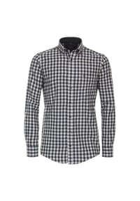 CASAMODA - Herren Flanellhemd kariert Casual Fit - Dunkelblau