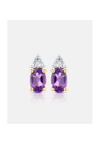 Diamant L'eternel - Ohrstecker, mit Amethyst, 375 Gelbgold - gold