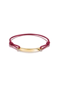 Thomas Sabo - Textilarmband rot - gelbgoldfarben, dunkelrot