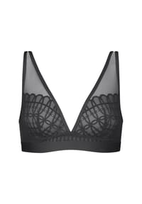 mey - Triangel-BH, Spitze, breite Träger, für Damen - 5 CHAMPAGNER