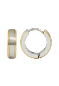 Adelia's - Adelia's Unisex Creolen aus poliertem Edelstahl Ø 9 mm - silber