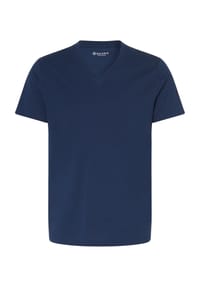 GALERIA essentials - T-Shirt, Baumwolle, V-Ausschnitt, für Herren - 04 WEISS
