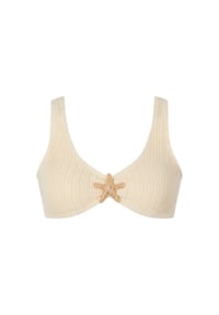 MODA MINX - Top Starfish Scrunch mit Seestern-Element - Coconut
