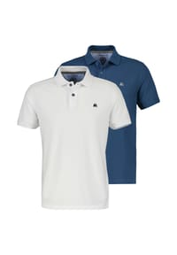 LERROS - Poloshirt 2er Pack Basic - Basalt grey