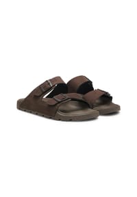 BOSS - Pantolette, Schnalle, für Herren - 201  DARK BROWN