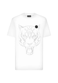PLEIN SPORT - T-Shirt TIGER - black/black