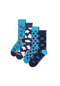 HAPPY SOCKS - 4er Pack Unisex Socken, Geschenkbox - Bike