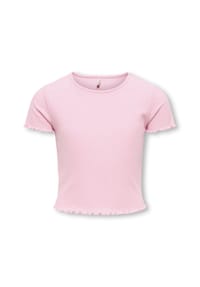 ONLY® - T-Shirt, Wellensaum, für Kinder - 177911 BLACK