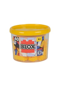 Simba - Klemmbausteine Blox 40 Gelbe 8er Steine in Dose, 40 Stück - 