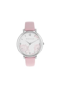 TOM TAILOR - Quarzuhr für Damen, Alloy/Edelstahl | Blume - Rosefarben