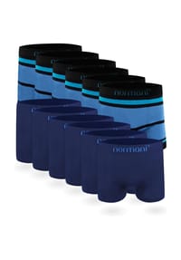 normani® - 12 Stück Mikrofaser-Boxershorts für Herren - Anthrazit