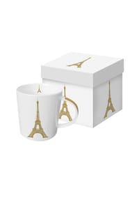 ppd - Henkelbecher Paris Style gold, 400 ml - Weiß, Gold