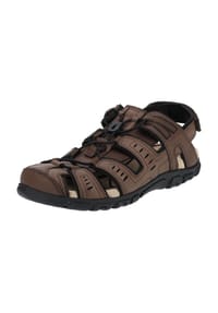 GEOX - Sandalen, Schnellschnürung, atmungsaktiv, für Herren - C6006 DK BROWN